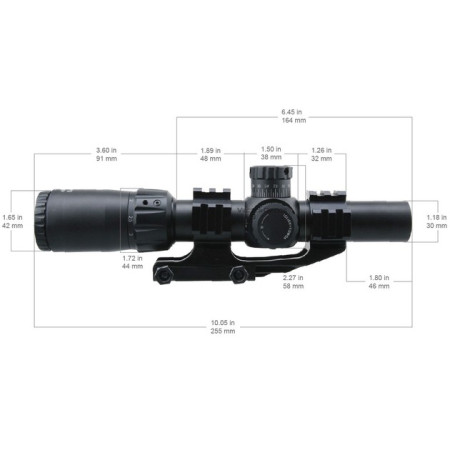 Приціл оптичний Vector Optics Mustang 1-4x24 (30 мм) illum. FFP