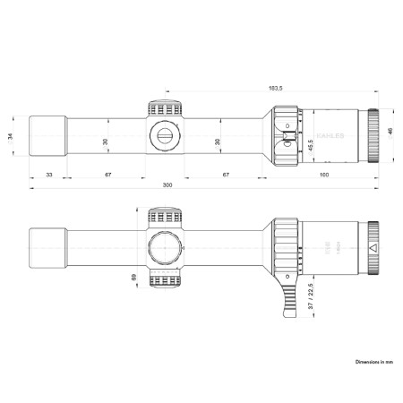 Прицел оптический KAHLES K 18i 1-8x24 (30 мм) SFP illum. 3GR