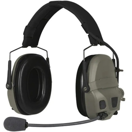 Активні навушники Ops-Core AMP Communication Headset-Connectorized. NFMI. Верхній тримач. Ranger Green