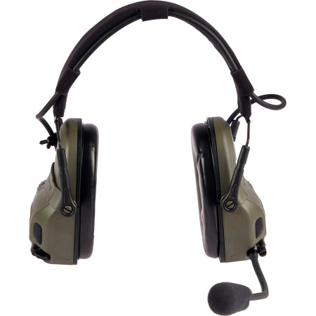 Активні навушники Ops-Core AMP Communication Headset-Connectorized. Верхній тримач. Ranger Green