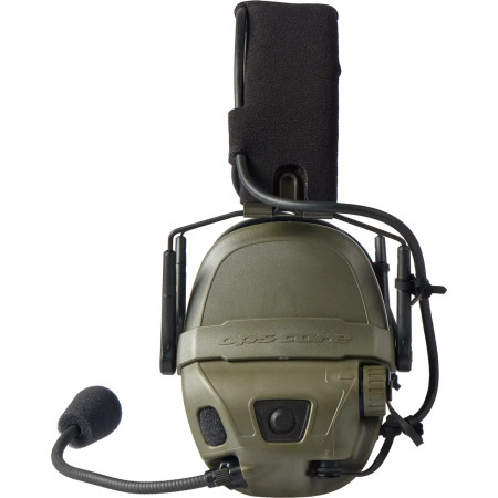 Активні навушники Ops-Core AMP Communication Headset-Connectorized. NFMI. Верхній тримач. Ranger Green