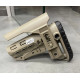 Приклад (база) DLG TBS COMPACT DLG-130-052, Койот, Mil-Spec, з високим підщечником 4 см, антабки