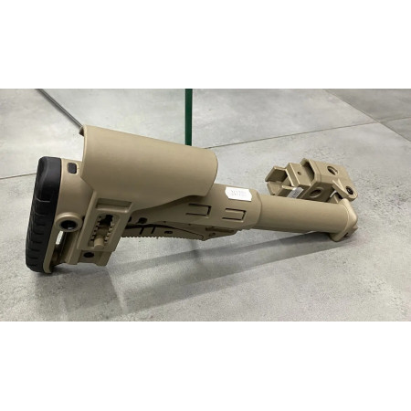 Складной приклад DLG TACTICAL DLG-130-052 с трубкой Mil-Spec DLG-147, Койот