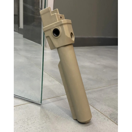 Труба для приклада АК фиксированная DLG-146-beige, Койот, Mil-Spec, АК 47/74 трубный фиксированный адаптер