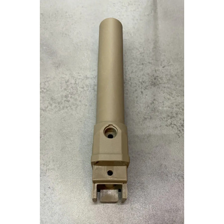 Труба для приклада АК фиксированная DLG-146-beige, Койот, Mil-Spec, АК 47/74 трубный фиксированный адаптер