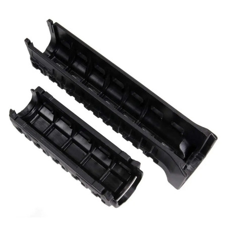 Цевье на АК 47/74 DLG TACTICAL (DLG-099) полимерное, цвет Черный, 2 планки picatinny с креплением M-LOK
