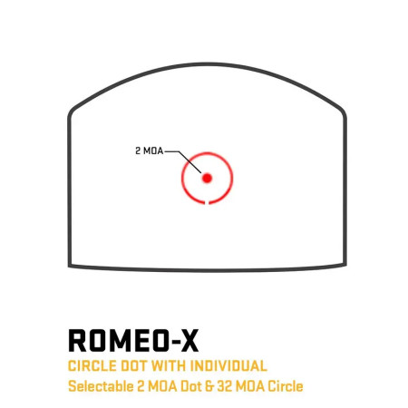 Приціл коліматорний Sig Optics ROMEO-X COMPACT, 2 MOA DOT & 32 MOA CIRCLE, ROSE SORX1208