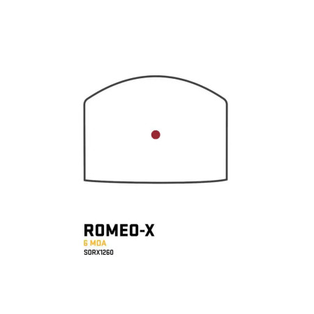Приціл коліматорний Sig Optics ROMEO-X COMPACT, OPEN, 6 MOA RED DOT, BLACK SORX1260