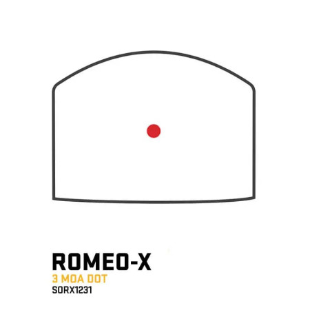 Приціл коліматорний Sig Optics ROMEO-X COMPACT-BLACKOUT, OPEN, 3 MOA RED DOT, BLACK SORX1231