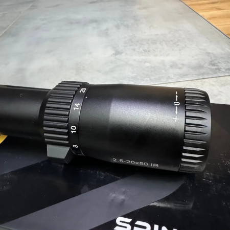 Оптический прицел Spina Optics SCOL-7, 2.5-20x50 SF IR, с креплением (кольца), подсветка