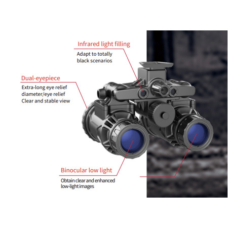 Бінокуляр нічного бачення Jerry 31 Articulating White Phosphor Gen2 FOM 1400