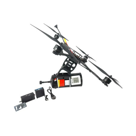Комплект FPV-дрон Stalker 15" (Сталкер 15") з оптоволокном на 10 км (внутрішній медіаконвертер) та кріпленням