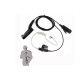 Скрытая гарнитура для Motorola DP4400/DP4600/DP4800 с PTT блоком