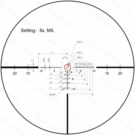 Приціл оптичний Vector Optics Continental X8 1-8X24 (30 мм) ED illum. SFP VET-BTR