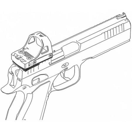 Универсальный адаптер Vector Optics на CZ Shadow 2/SP-01/P-10 C для коллиматоров