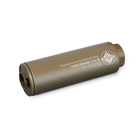 Саундмодератор Zerosound TITAN MINI BRAKE II Al кал. 223 Rem (в комплекті с ДГК) різьба 1/2-28 FDE Саундмодератор Zerosound TITAN MINI BRAKE II Al кал. 223 Rem (в комплекті с ДГК) різьба 1/2-28 FDE