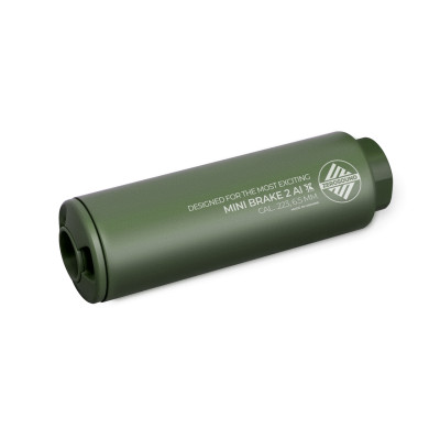 Саундмодератор Zerosound TITAN MINI BRAKE II Al кал. 223 Rem (в комплекті с ДГК) різьба 1/2-28 Olive
