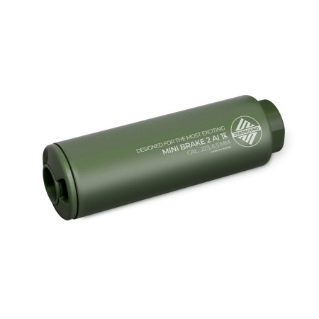 Саундмодератор Zerosound TITAN MINI BRAKE II Al кал. 223 Rem (в комплекті с ДГК) різьба 1/2-28 Olive Саундмодератор Zerosound TITAN MINI BRAKE II Al кал. 223 Rem (в комплекті с ДГК) різьба 1/2-28 Olive