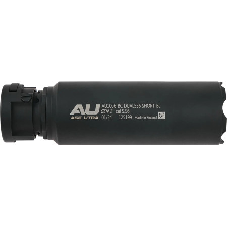 Саундмодератор Ase Utra DUAL556-S-BL GEN2 Short Black кал. 224 BoreLock Саундмодератор Ase Utra DUAL556-S-BL GEN2 Short Black кал. 224 BoreLock