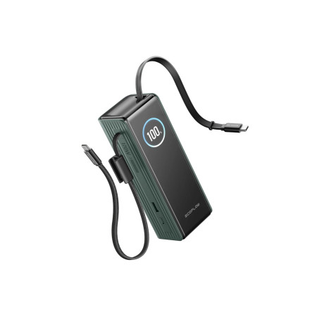 Павербанк EcoFlow RAPID Power Bank з кабелями 25000mAh зелений