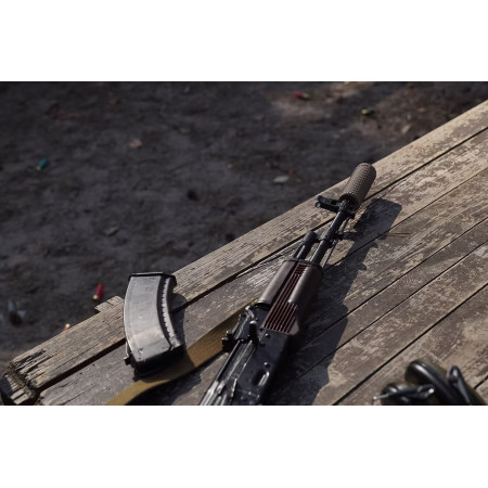 Саундмодератор-полумʼягасник Мініжаба на М24x1.5, 5.45 мм АК-74 Coyote CRC 3SF002-MIL